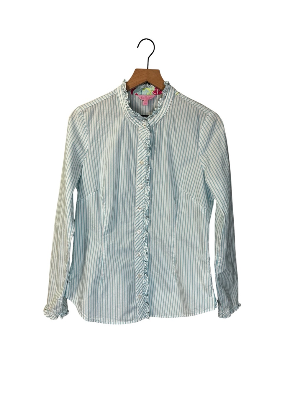 Women’s Lilly Pulitzer Ruffled Button-Front Striped Blouse